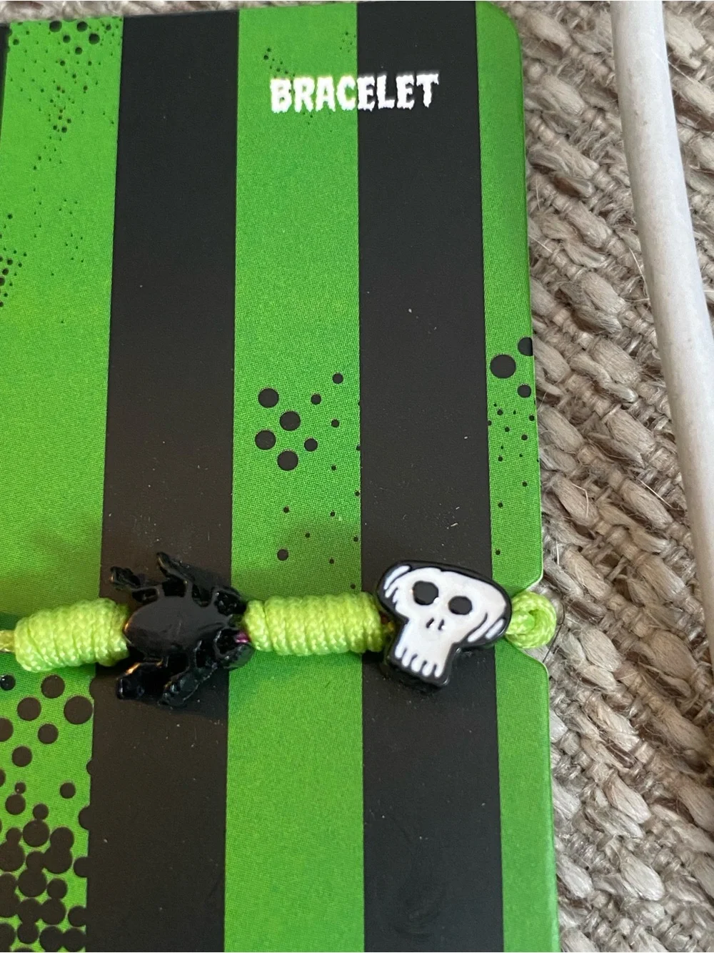 Beetlejuice Set NWT Sandworm Women Fleece socks, Hoop Earrings, Charm Bracelet